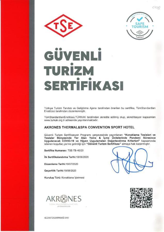 Akrones Thermal Spa Convention Afyonkarahisar Buitenkant foto